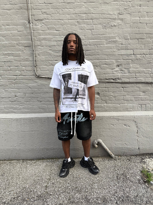 Ascetic "Freedom" Rhinestone Shorts